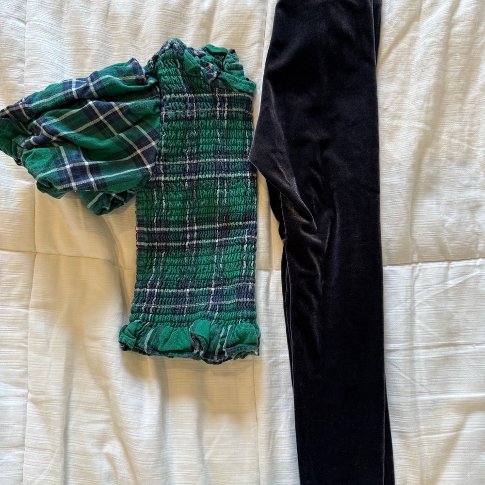 Janie and Jack Black Velvet Pants